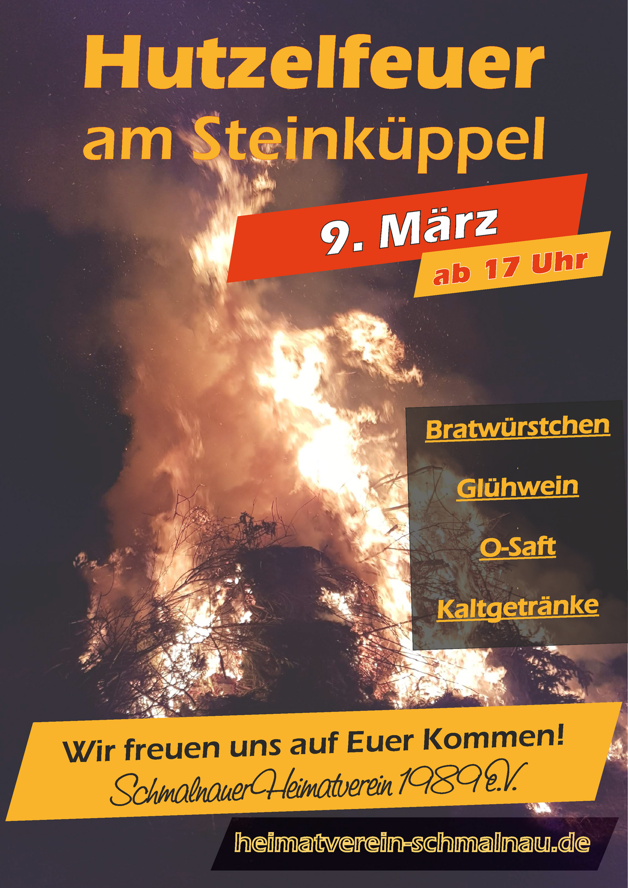Plakat Hutzelfeuer 2025